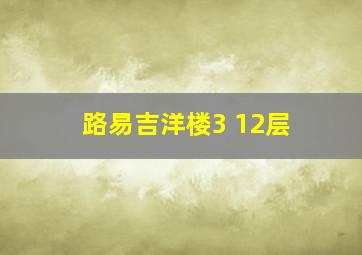 路易吉洋楼3 12层